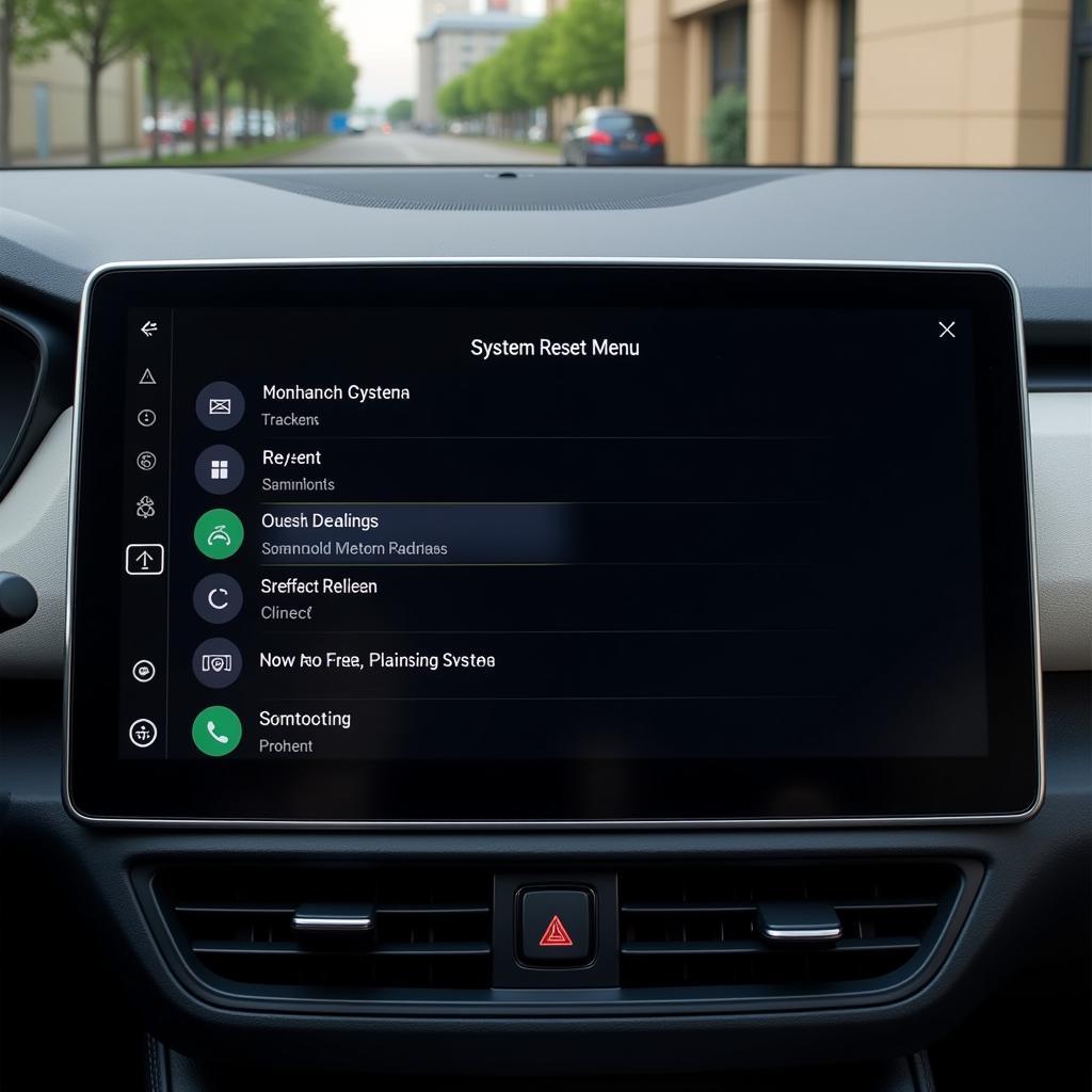 Resetting Car Infotainment System