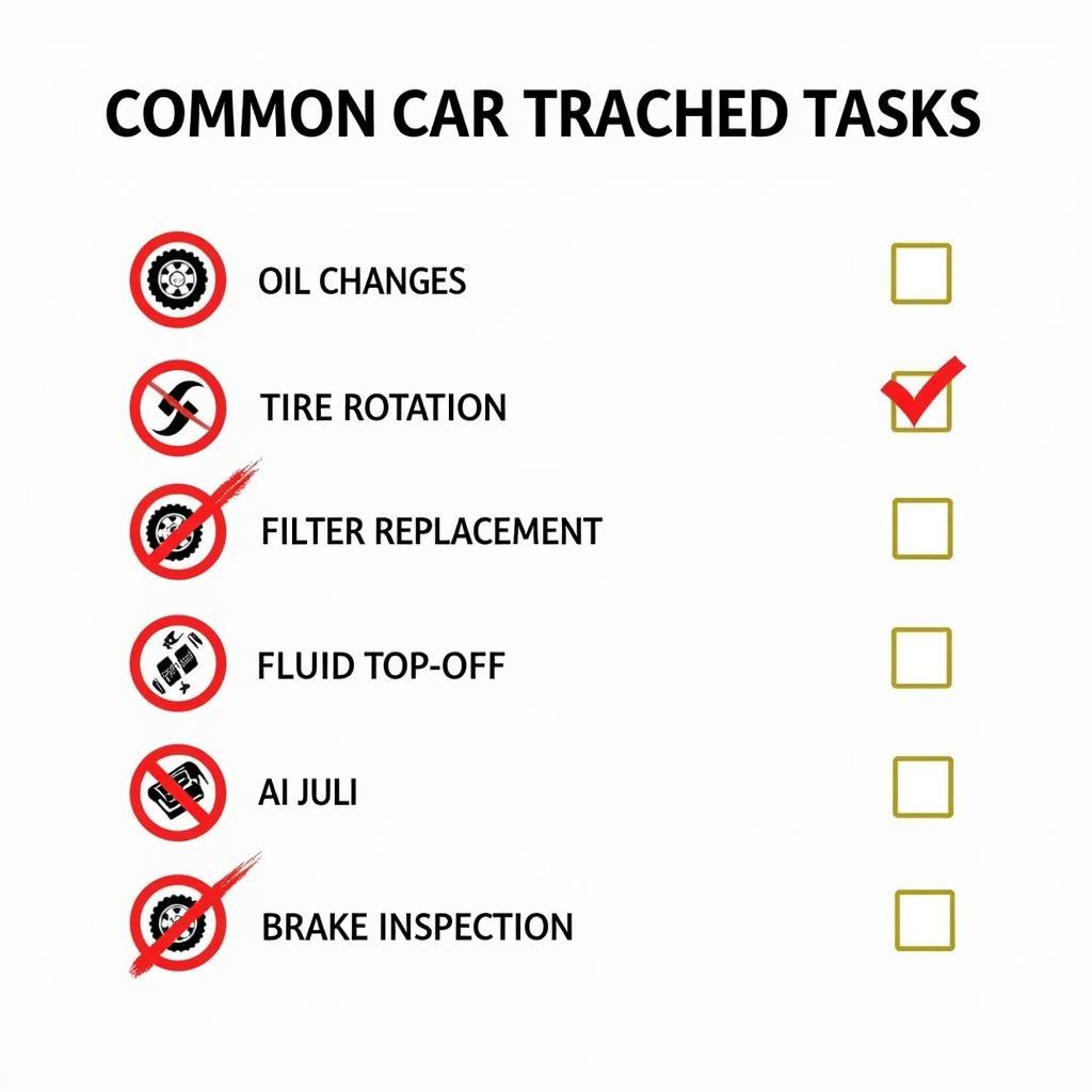 Routine Car Maintenance Checklist