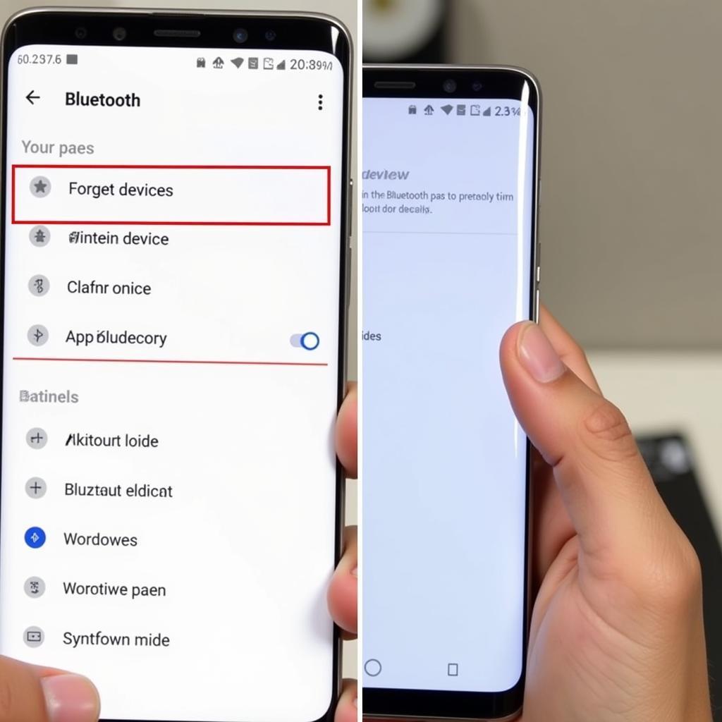 Accessing Samsung S9 Bluetooth Settings