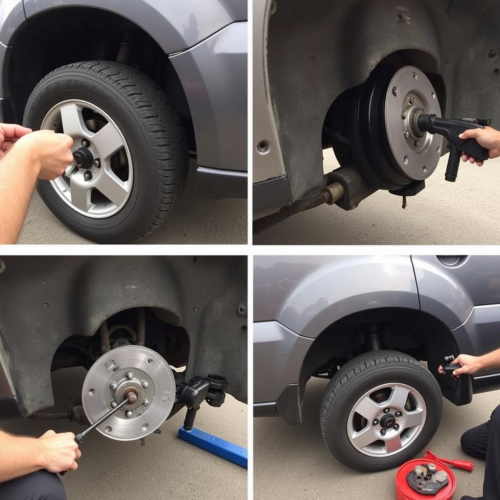 Replacing Control Arm Bushings on a Saturn Car