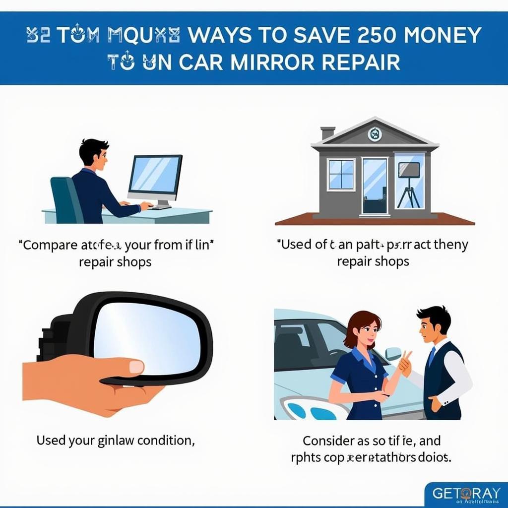 Tips for saving money on car mirror repair