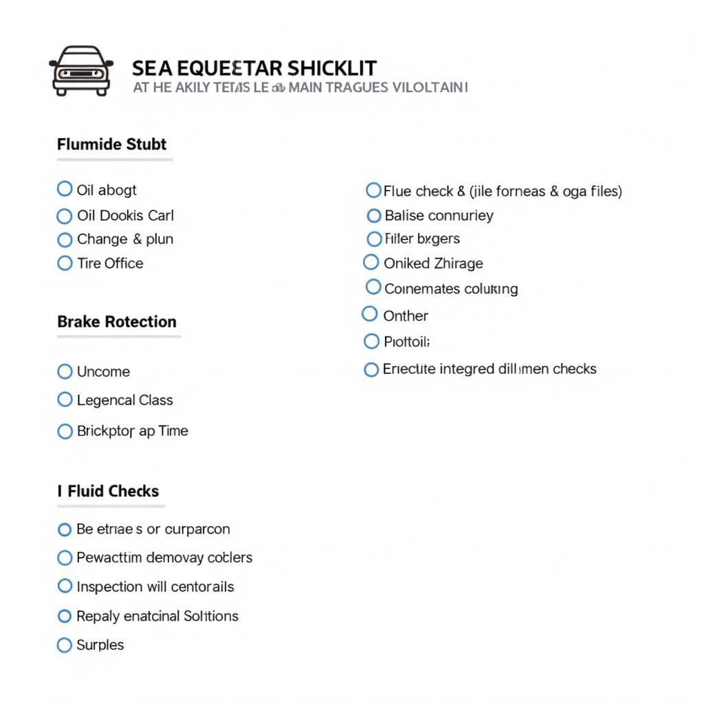 Car Maintenance Checklist