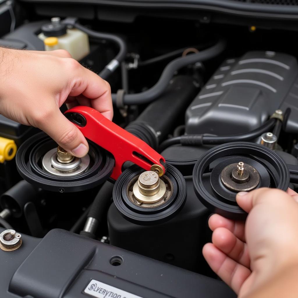 Removing the Serpentine Belt