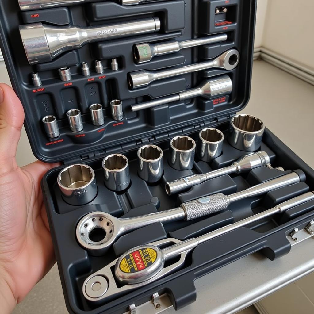 Socket and ratchet set