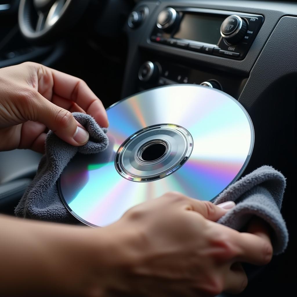 Cleaning a Sony Car CD Player Disc