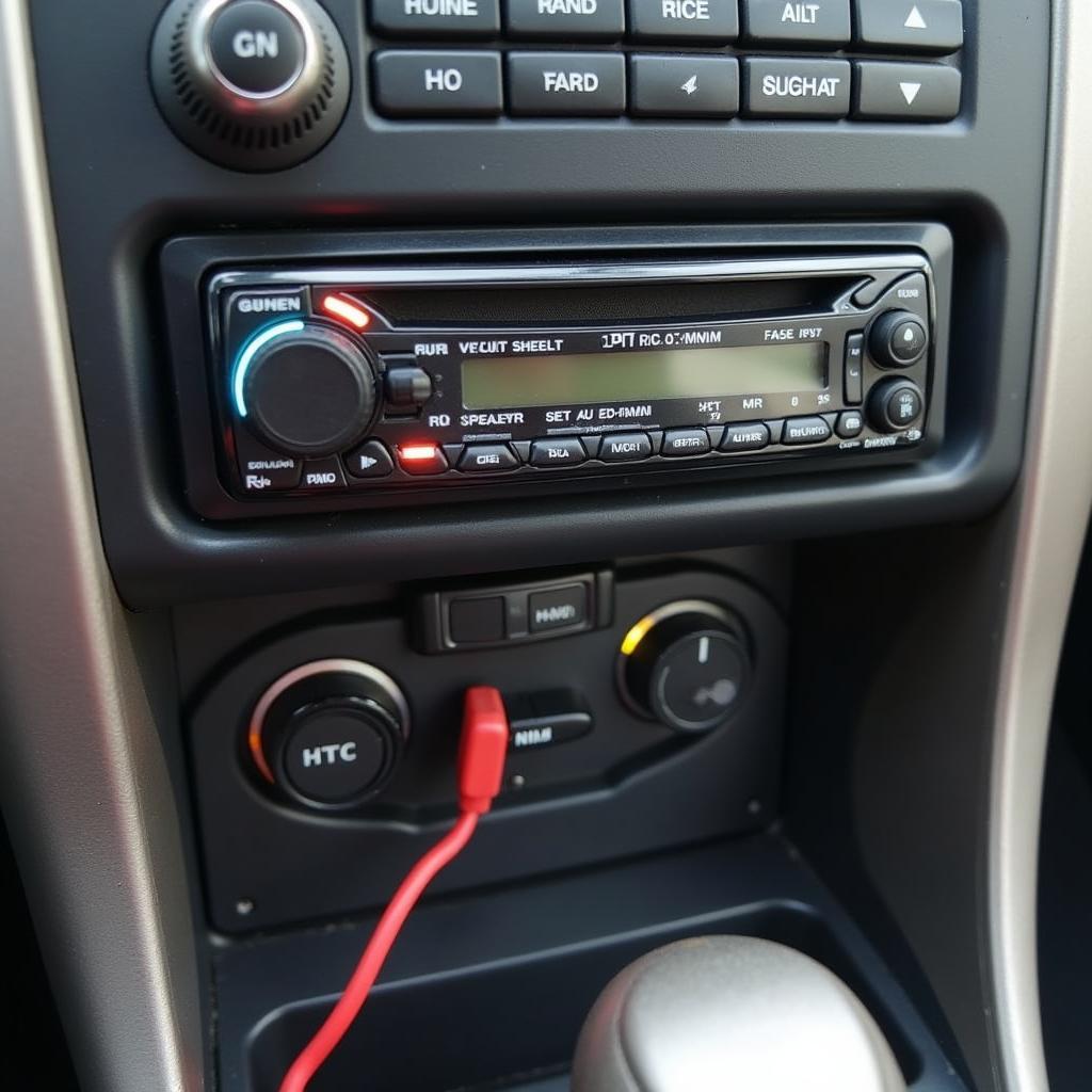 Car radio speaker connection