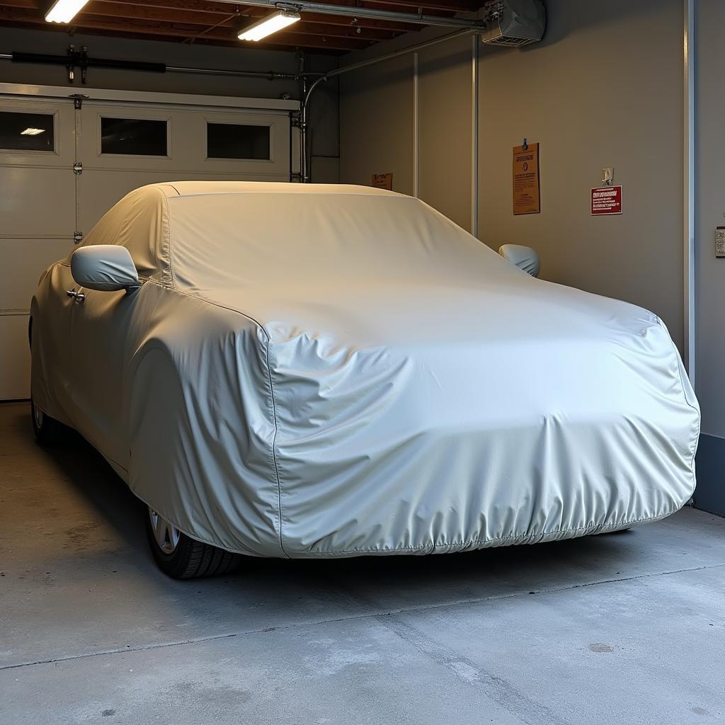 Summer car protected in garage