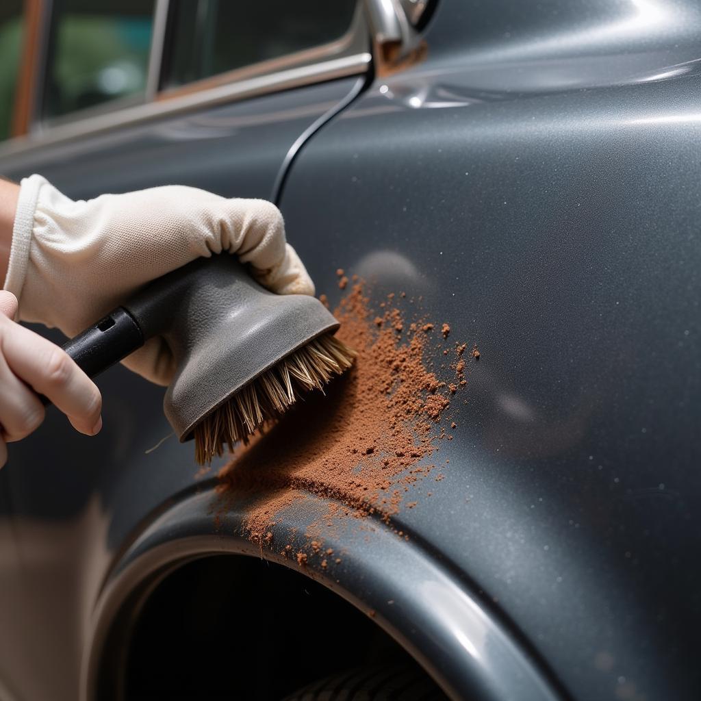 Removing Surface Rust on a Car