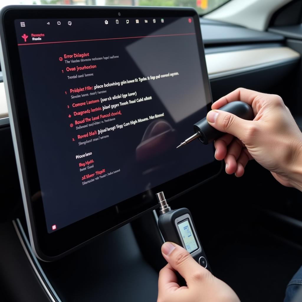 Troubleshooting a Tesla Touchscreen