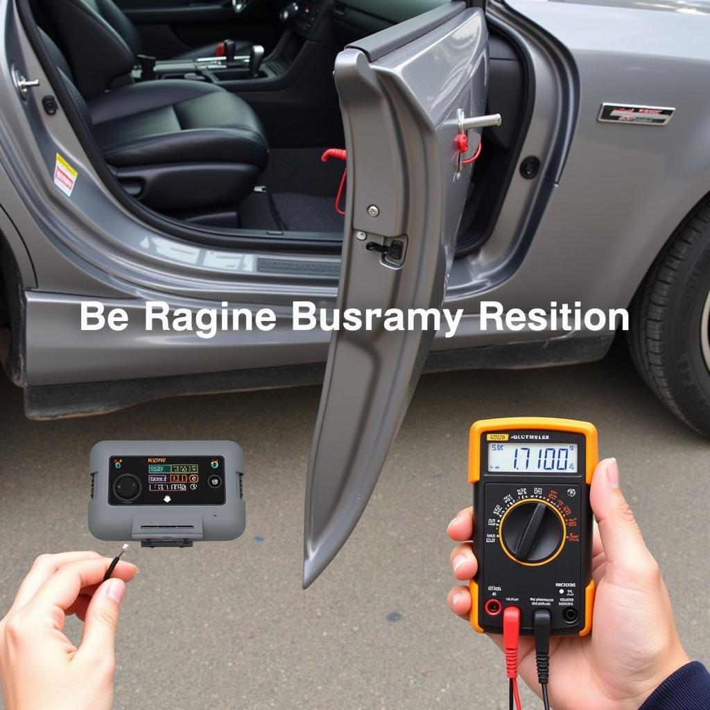 Testing Car Door Actuator with Multimeter