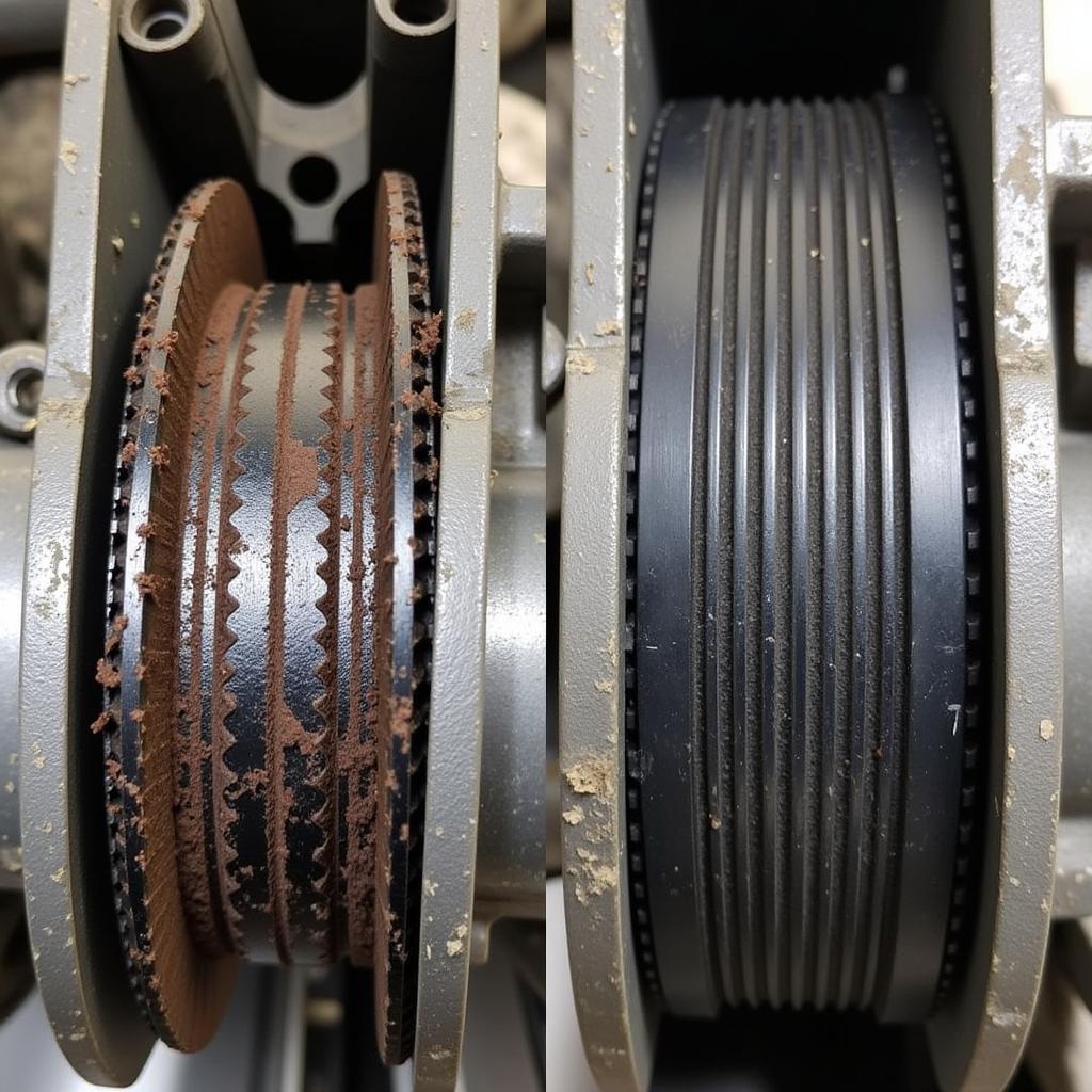 Worn Timing Belt