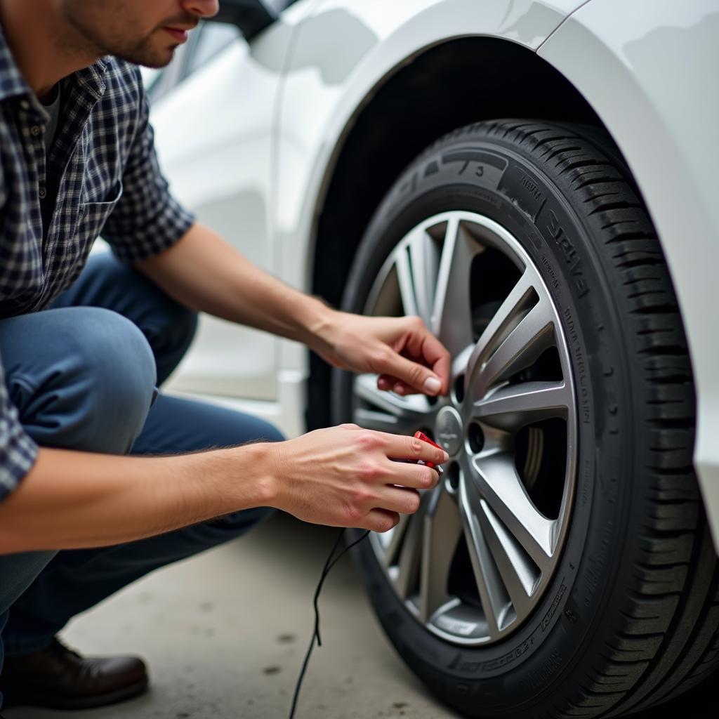 Used car tire maintenance