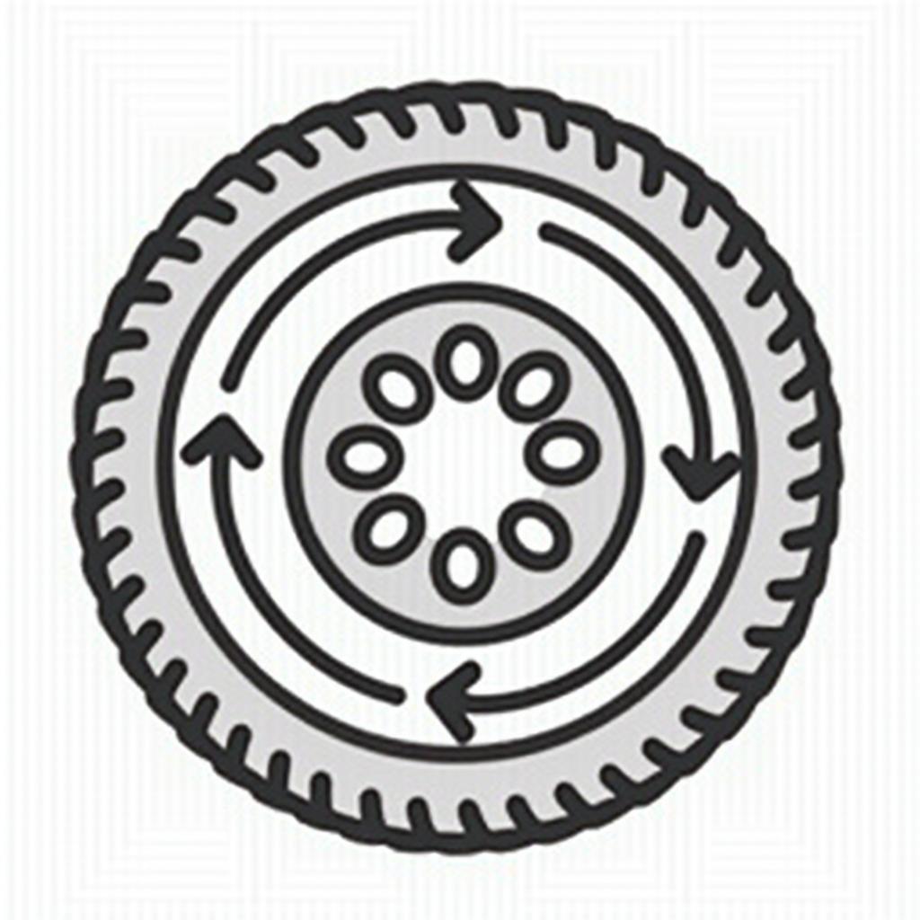 Tire rotation icon PNG 