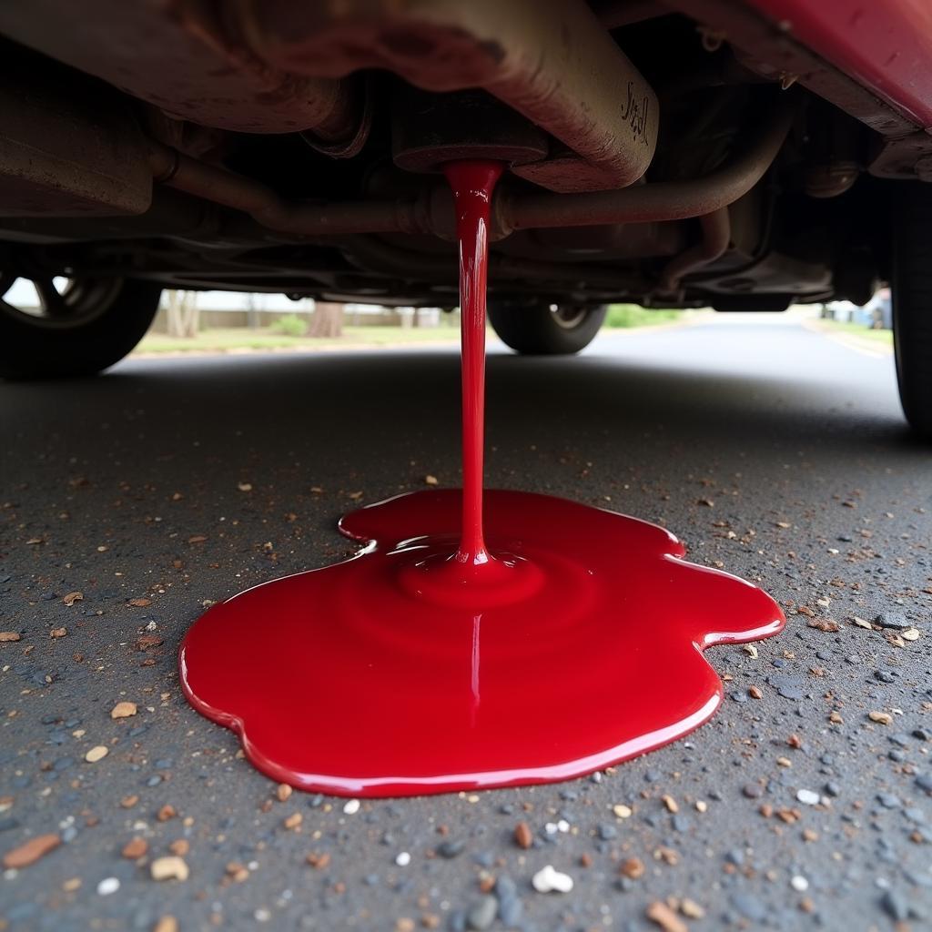 Transmission Fluid Leak Under Car