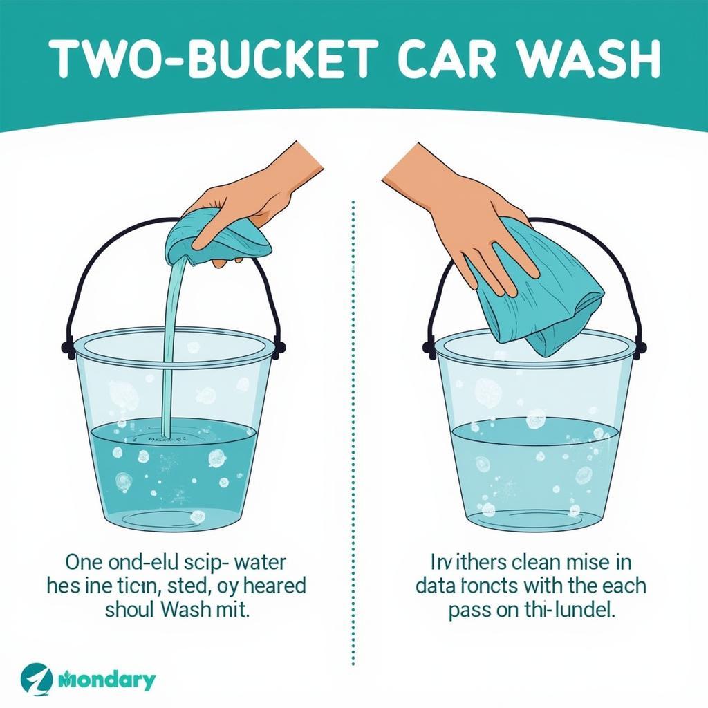 Two Bucket Car Wash Method