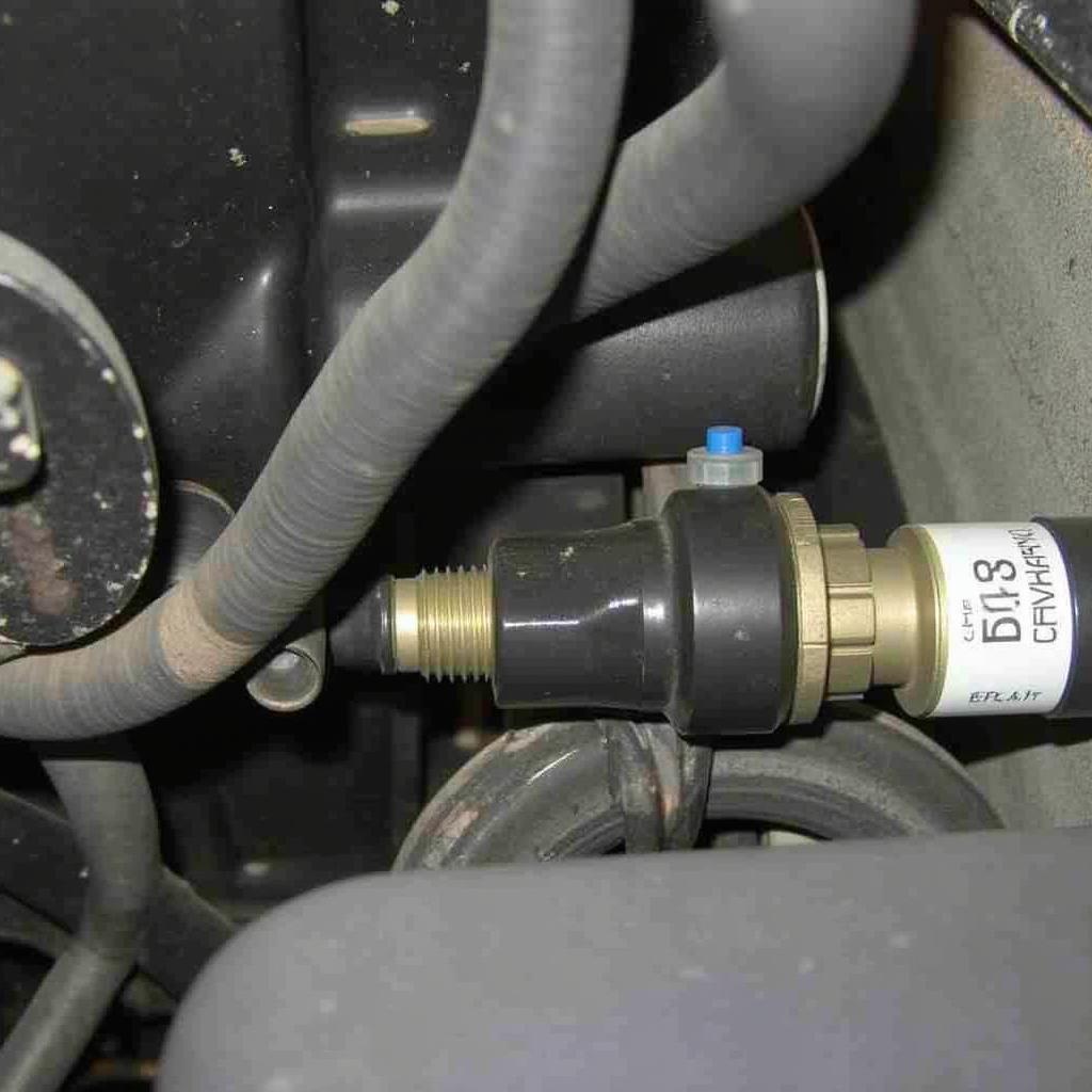 Closed valve preventing coolant flow