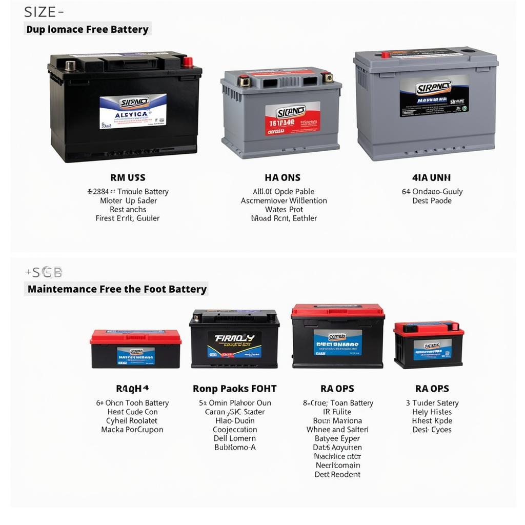 Different Types of Car Battery Maintenance Free Deep Cycle Batteries