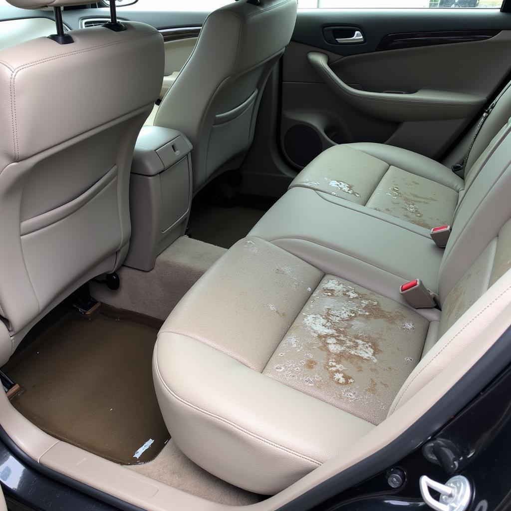 Water Damaged Car Interior