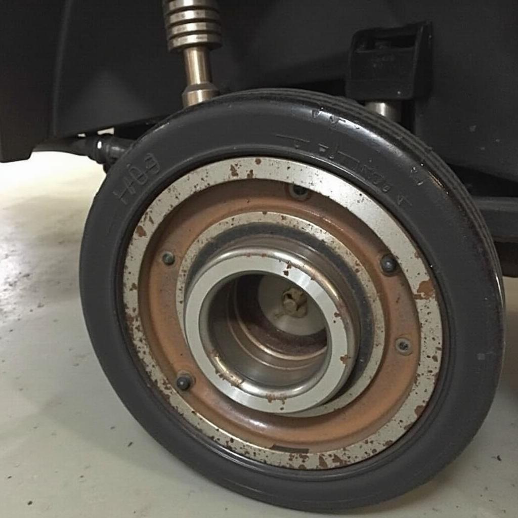 Damaged wheel bearing