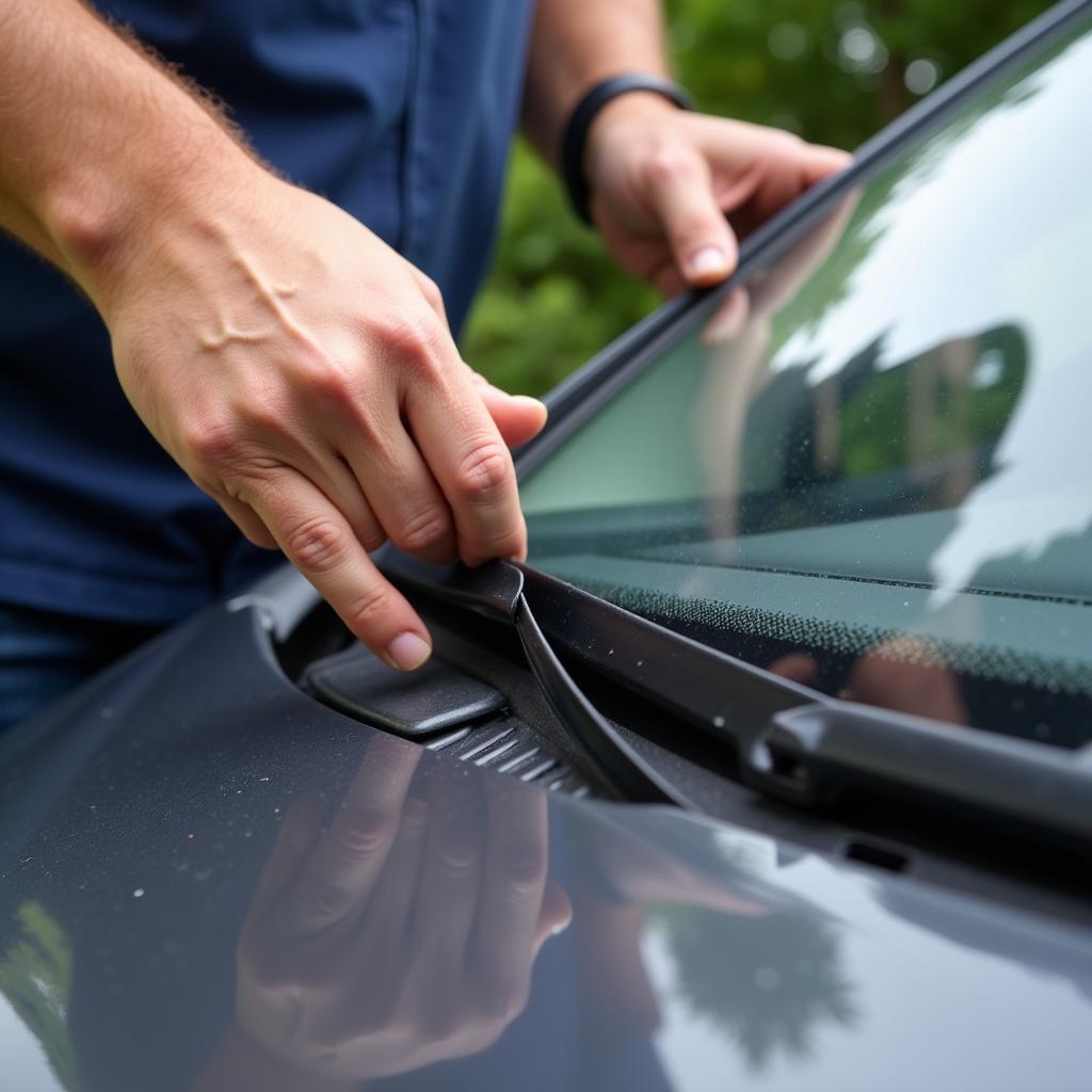 Car Windshield Leak Inspection