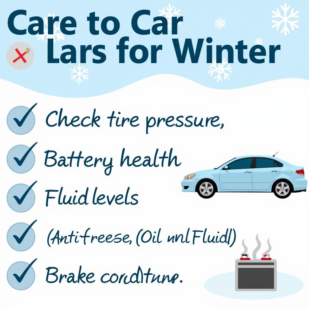 Winter Car Maintenance Checklist