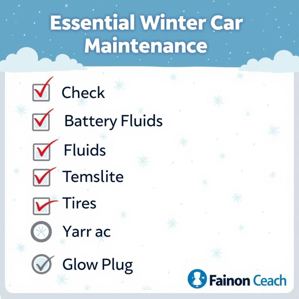 Winter car maintenance checklist