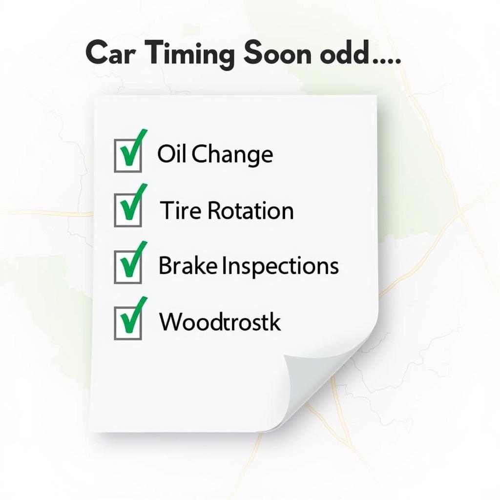 Car Maintenance Schedule in Woodstock GA