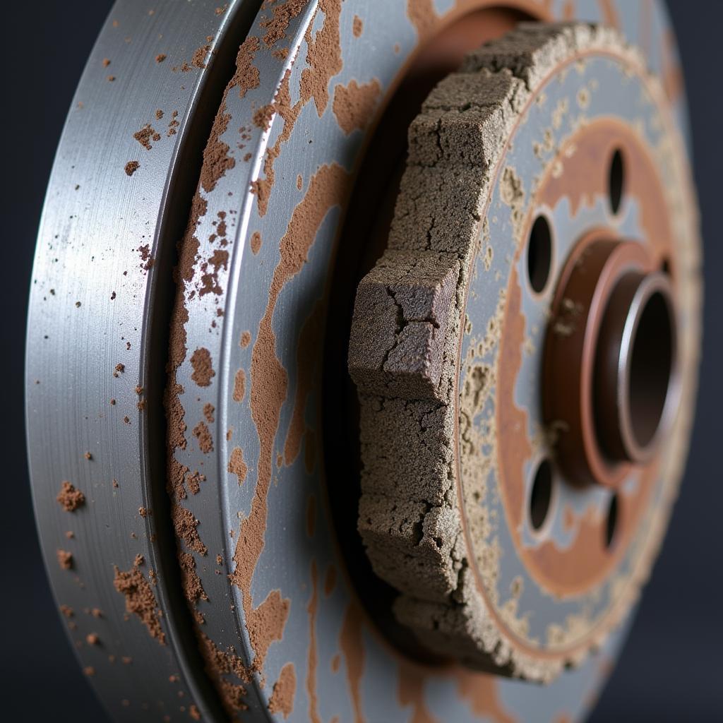 Worn Brake Pads and Rotors