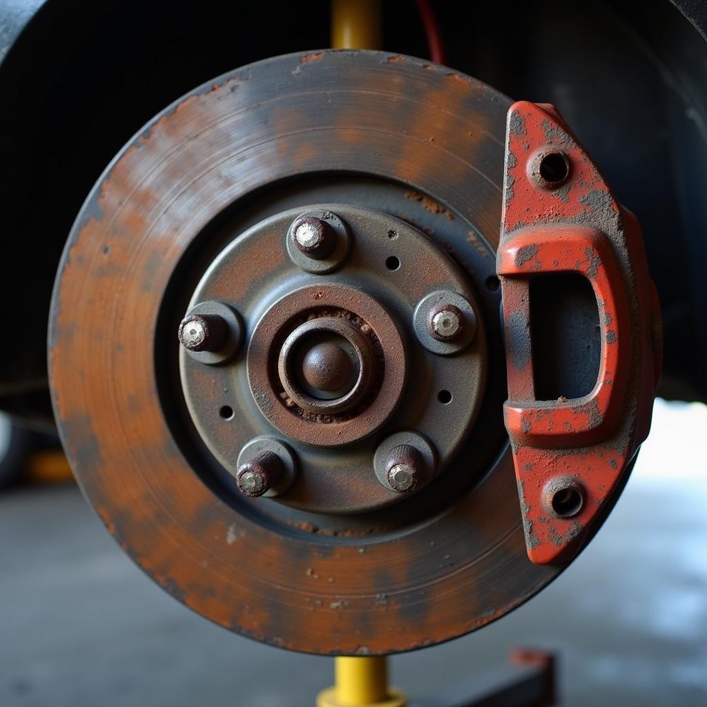 Worn Brake Pads