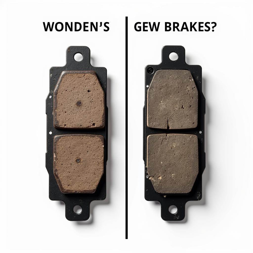 Worn Brake Pads vs. New Brake Pads