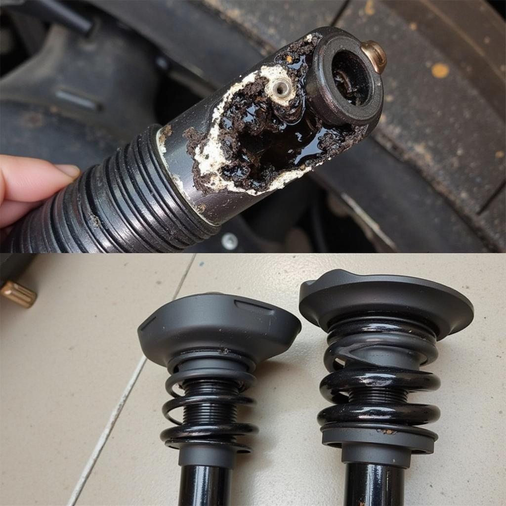 Worn Smart Car Strut