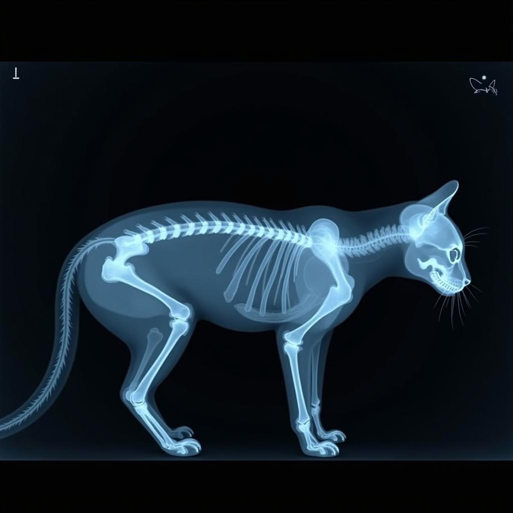 Cat Skeleton X-ray