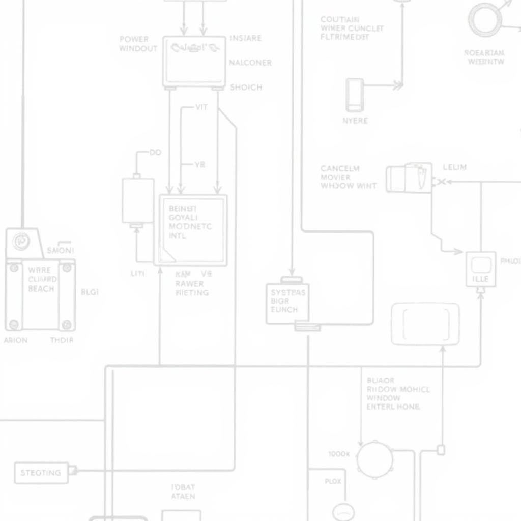 1991 Lincoln Town Car Electrical Wiring Diagram: Shows a detailed wiring schematic of the car's electrical system, highlighting key components and connections.