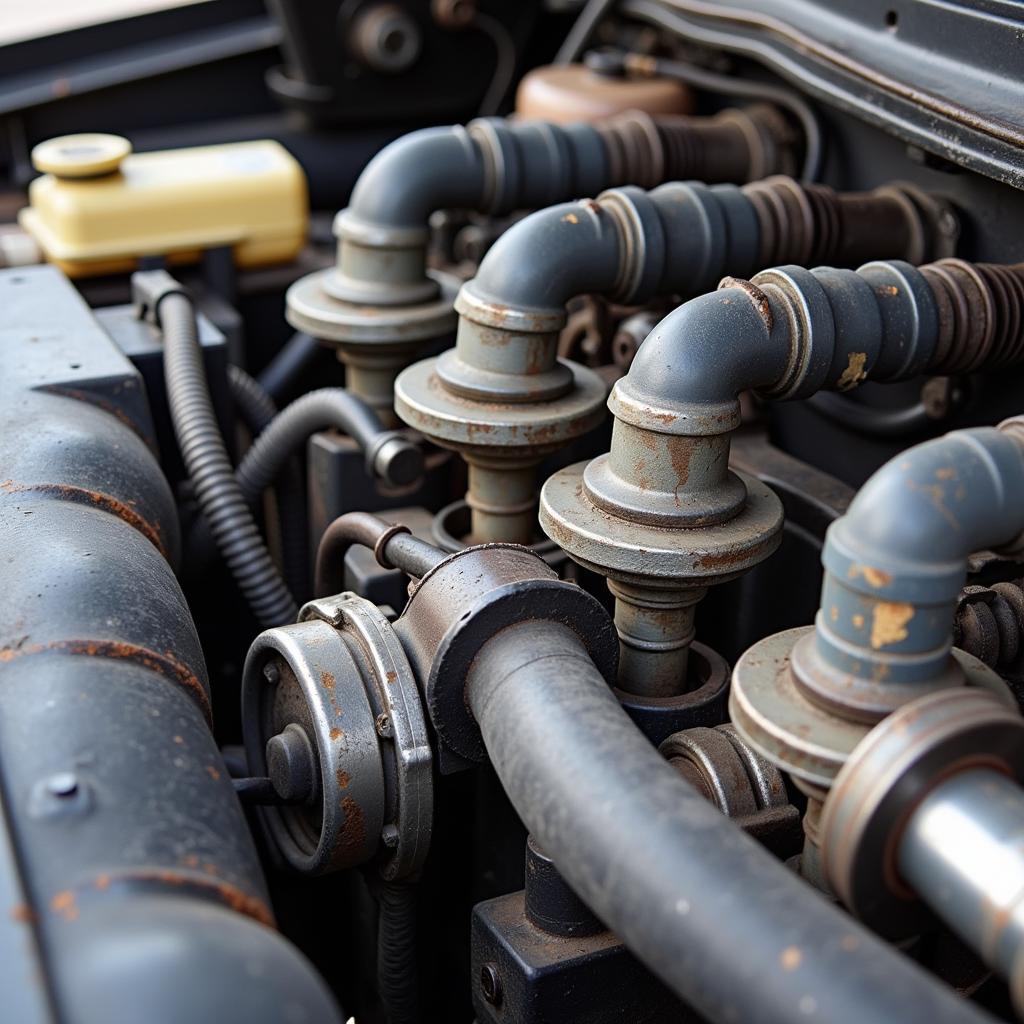 Spark Plugs and Ignition Coils in a 1992 Ford Lincoln Town Car Engine