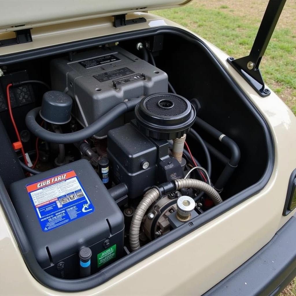 2000 Club Car Turf 2 Engine Compartment