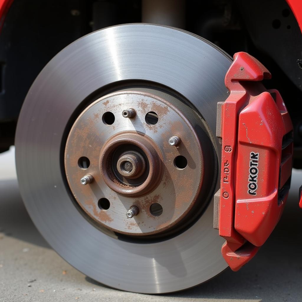 Inspecting Brake Rotors on a 2000 Toyota Camry