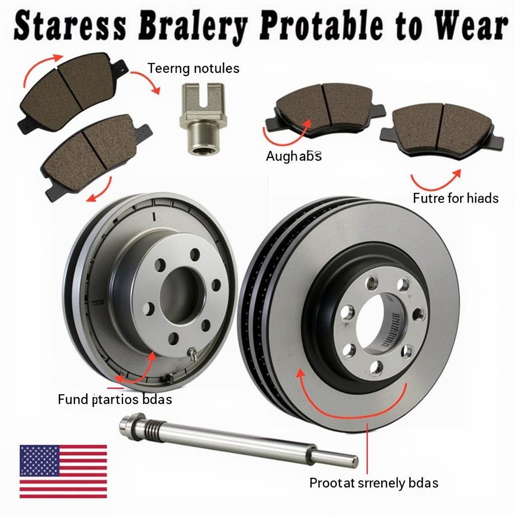 2001 E320 Brake System Components: Pads, Rotors, and ABS Sensor