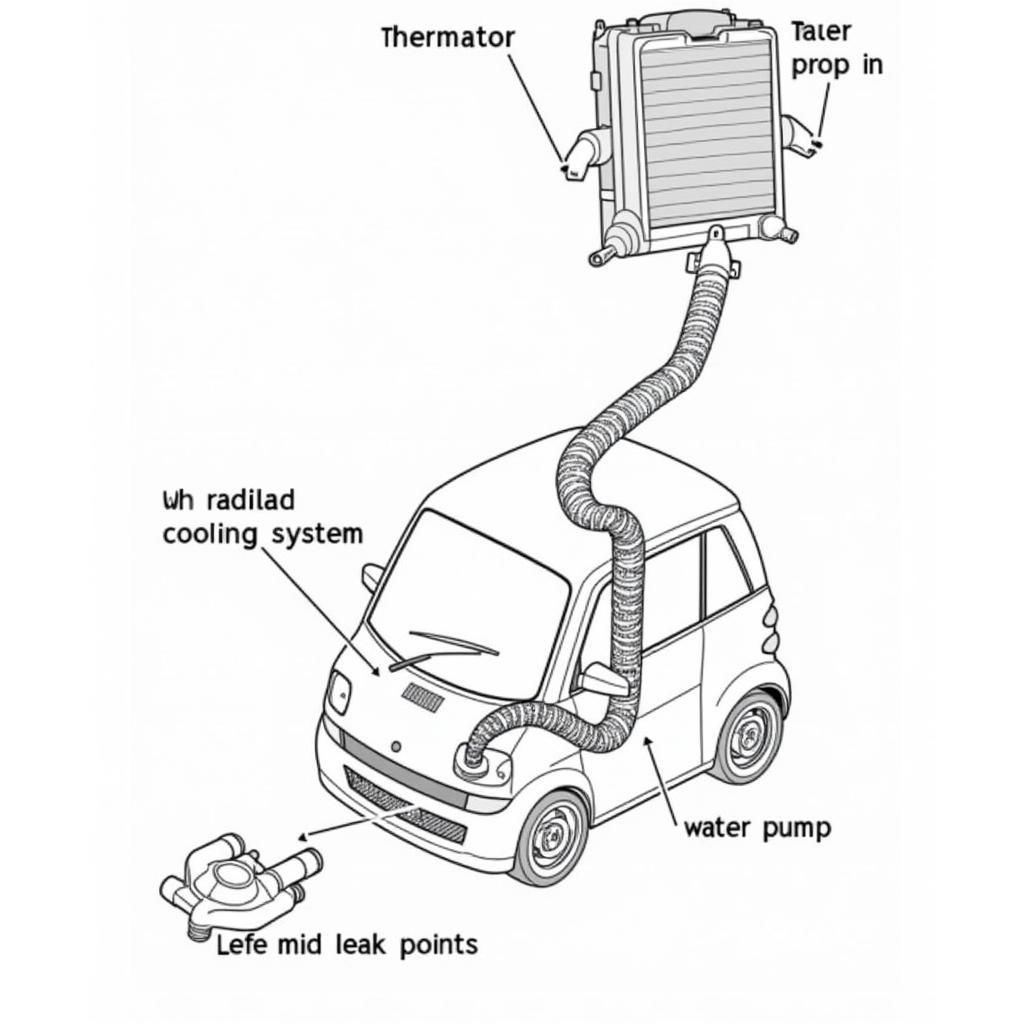 2002 Smart Car Cooling System Components: Radiator, Thermostat, and Water Pump