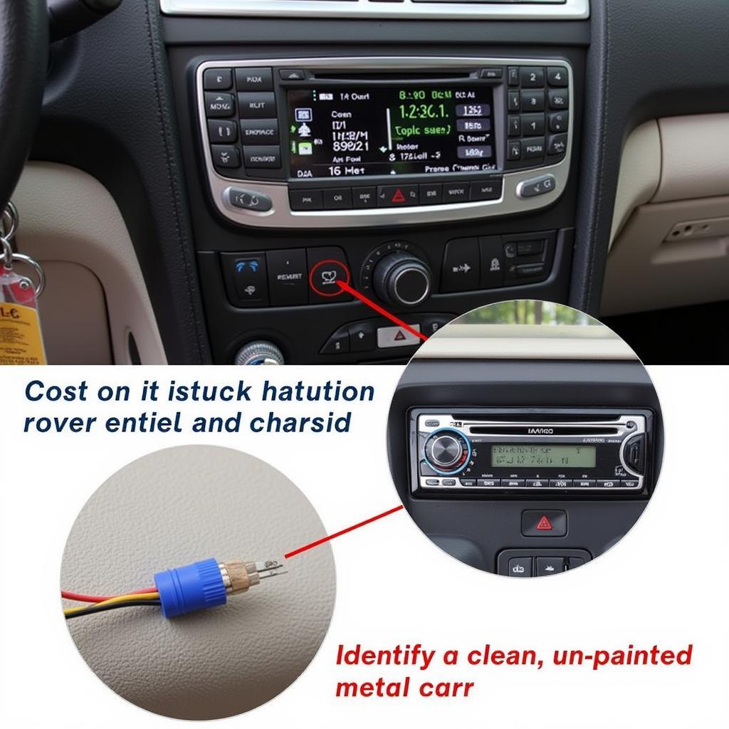 Checking the Ground Connection for the Radio in a 2003 Lincoln Town Car