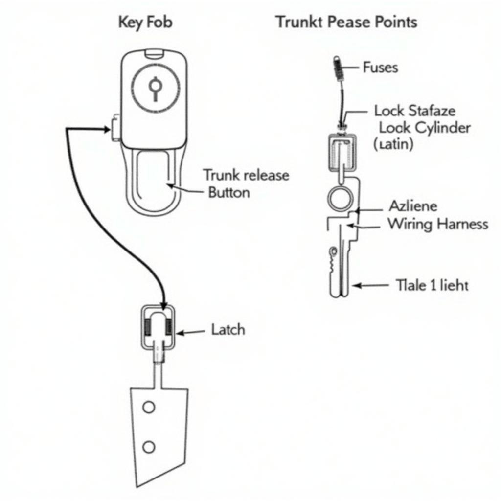 2003 Lincoln Town Car Trunk Release Mechanism Diagram