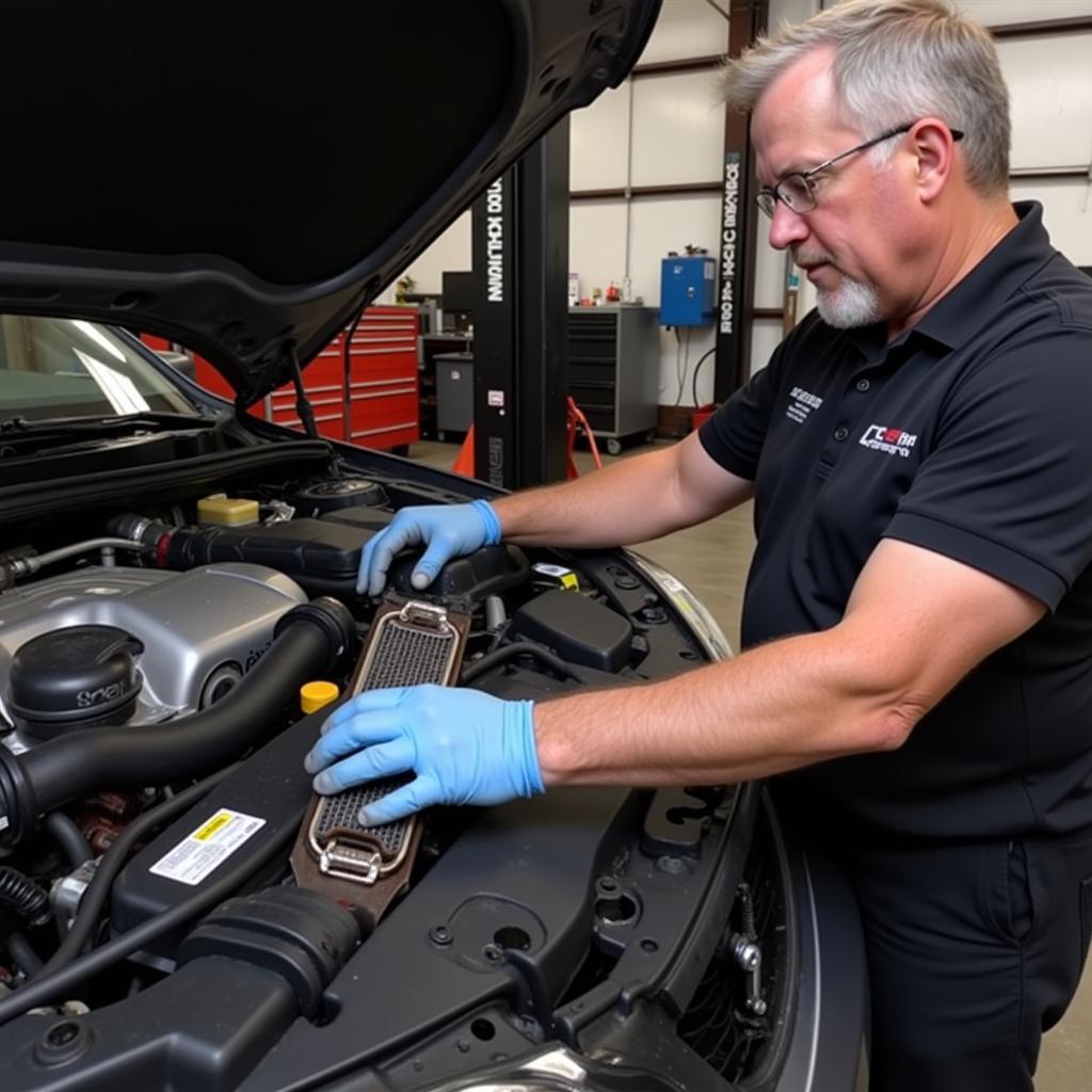 Inspecting the Radiator of a 2004 Oldsmobile Alero for Overheating Issues