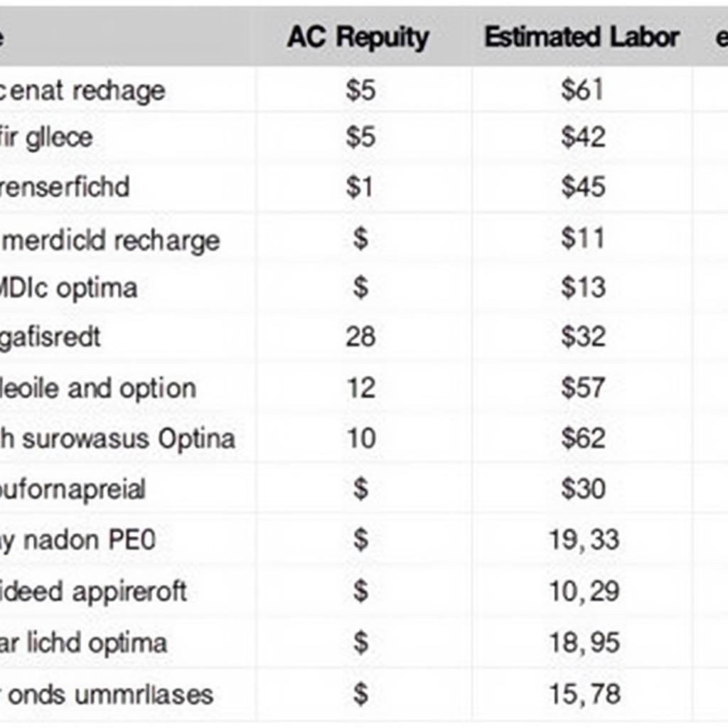 Comparing AC Repair Costs for a 2007 Kia Optima