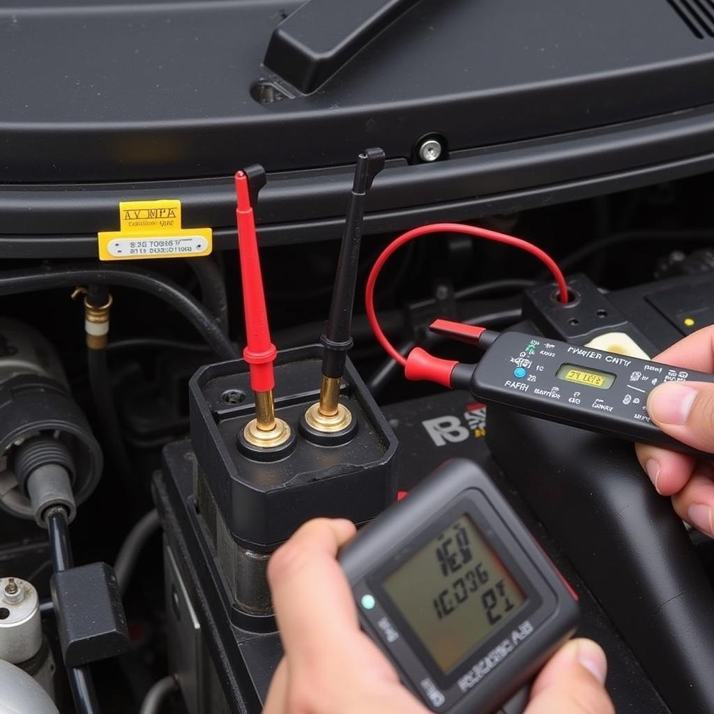 Checking the battery of a 2009 Smart Car