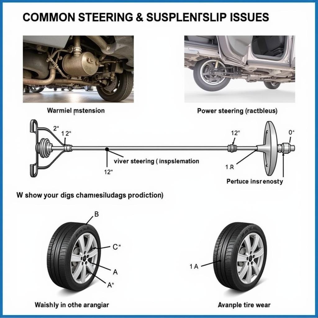 2010 Ford Fusion Steering and Suspension Issues: Power Steering Failure, Noisy Steering Wheel, Uneven Tire Wear