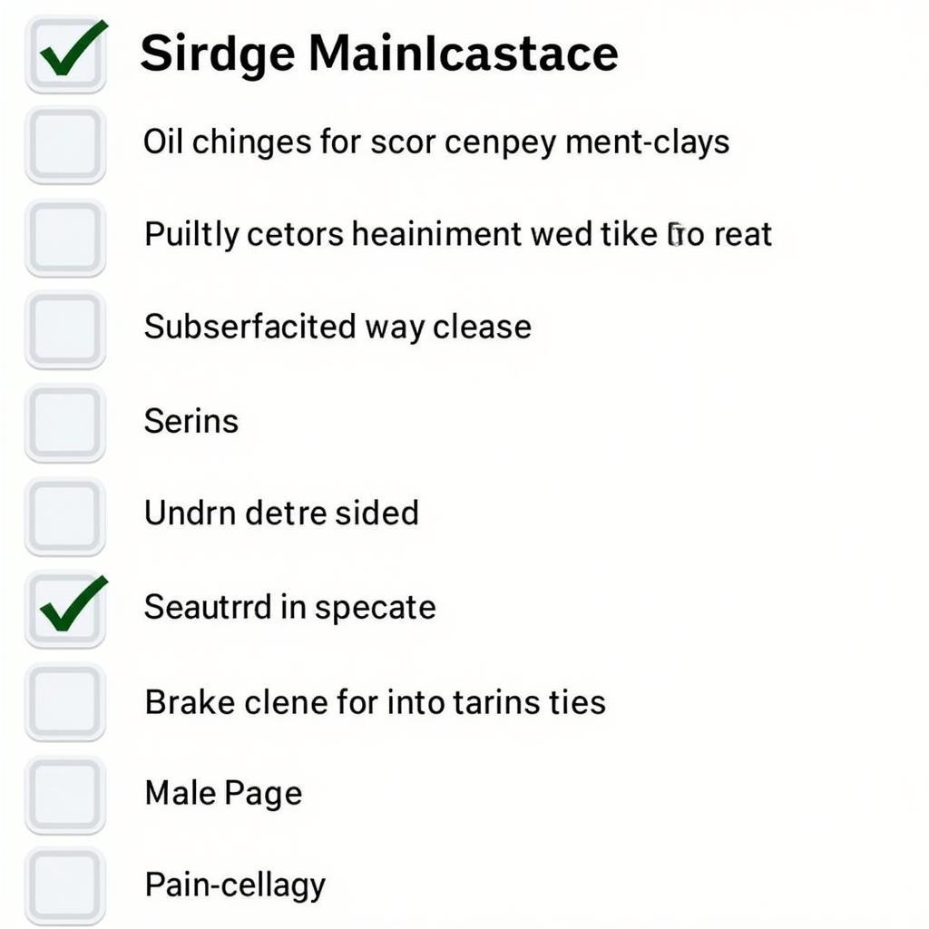 7 Seater Car Regular Maintenance Checklist