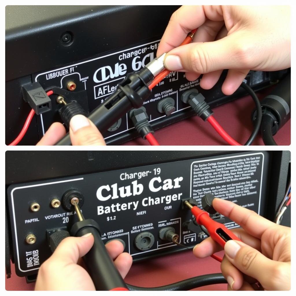 Inspecting a 96 Club Car Battery Charger