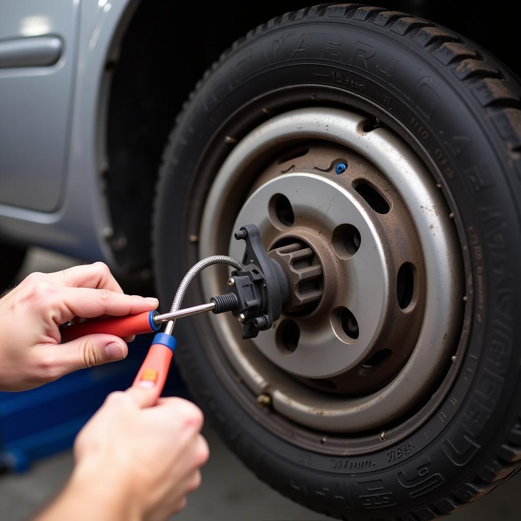 Replacing ABS Wheel Speed Sensor