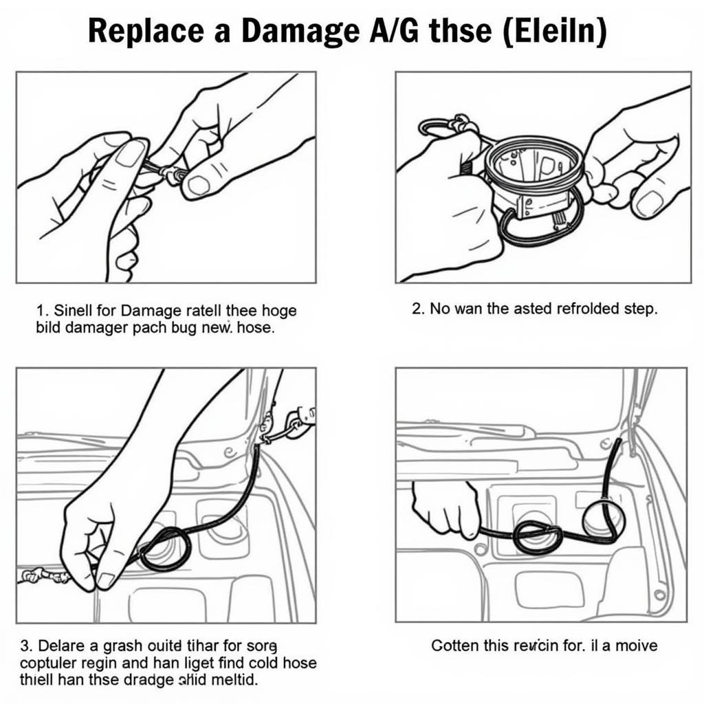 AC Leak Repair Process: Hose Replacement