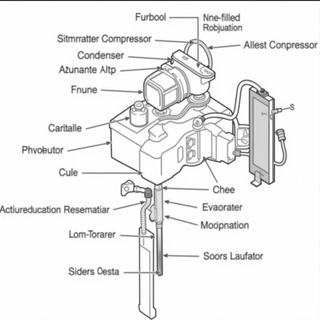 Car AC System Components