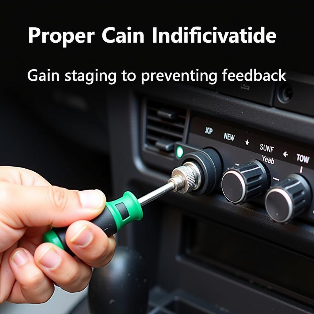 Adjusting Amplifier Gain: Fine-tuning the Amplifier Gain to Prevent Car Audio Feedback